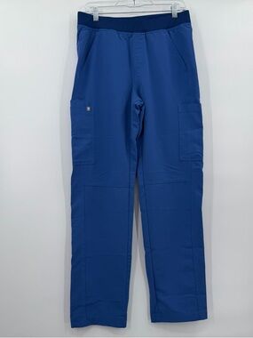 Figs axim cargo scrub pants blue medium